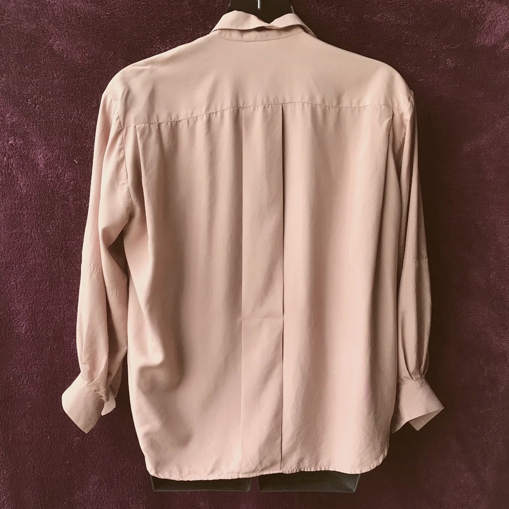 Vintage Harve Benard big-sleeve silk blouse, 12